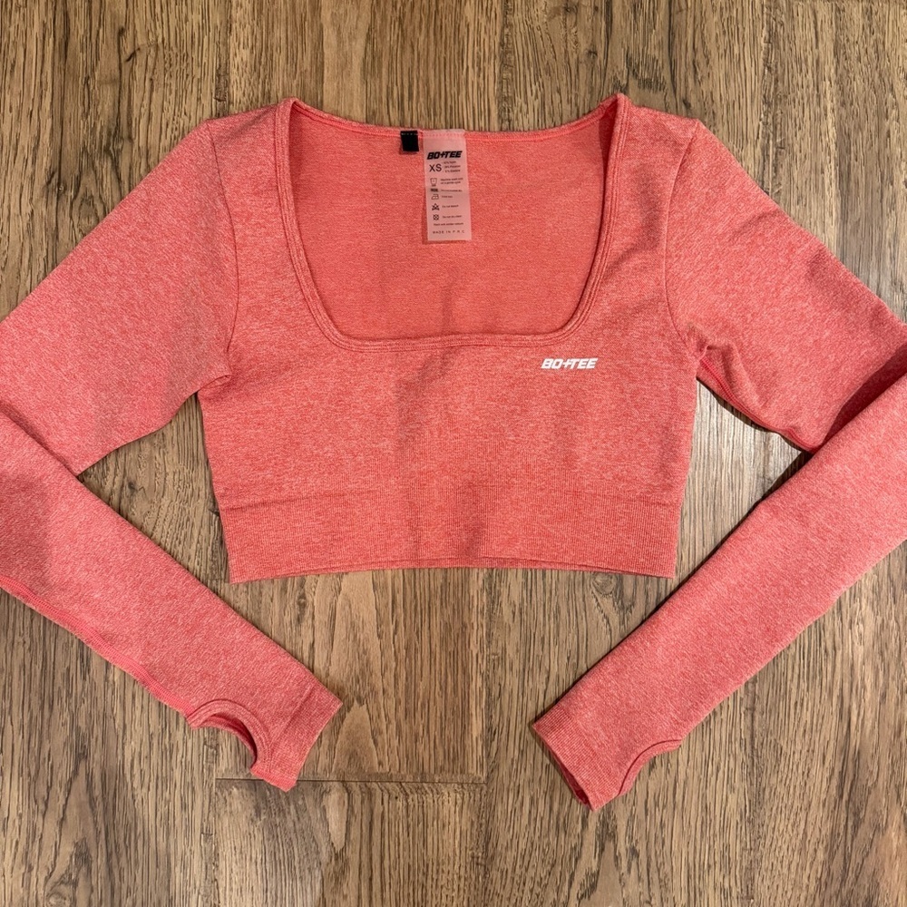 NWOT Bo + Tee Pink Long Sleeve XS